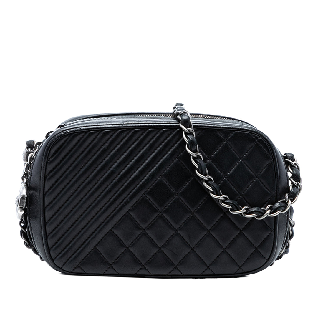 Chanel Mini Matelassé Cuir d’agneau Coco Boy Sac caméra