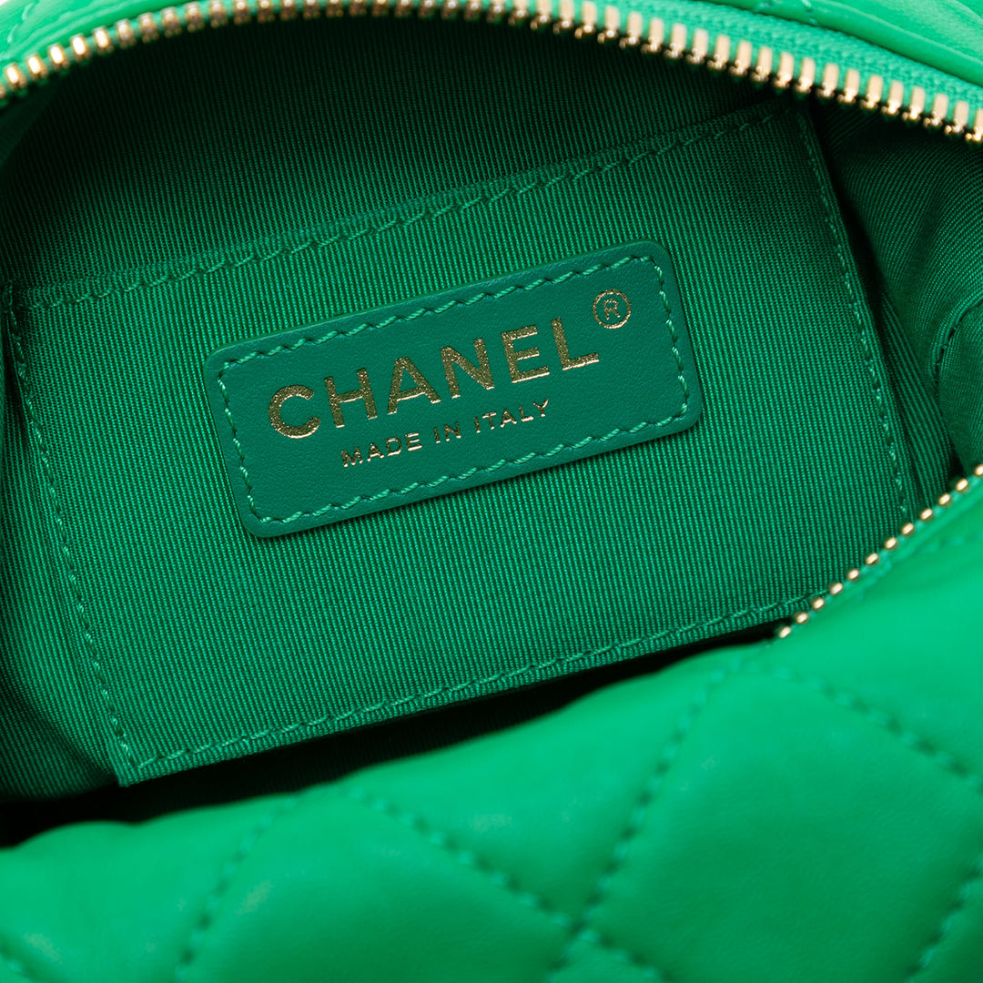 Chanel Small Matelassé Cuir d’agneau Perfect Meeting Hobo