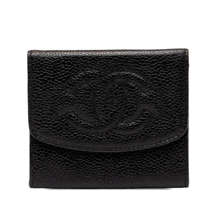 Chanel CC Porte-monnaie Cuir caviar Noir