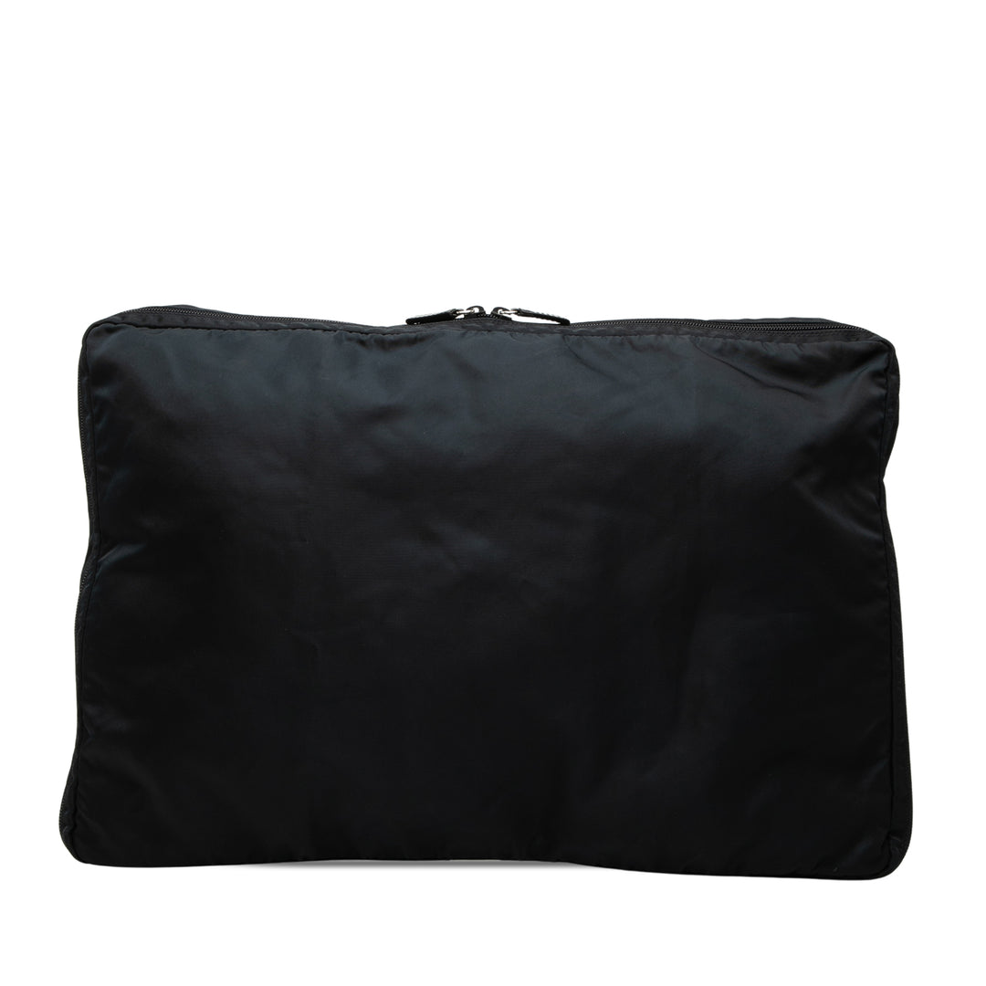 Prada Zippé Top Portfolio Nylon Tessuto