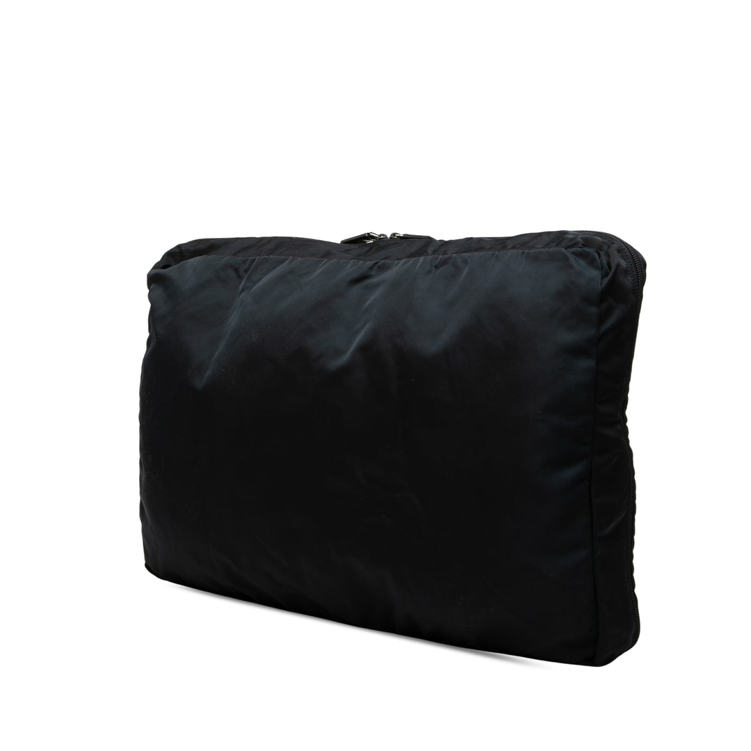 Prada Zippé Top Portfolio Nylon Tessuto