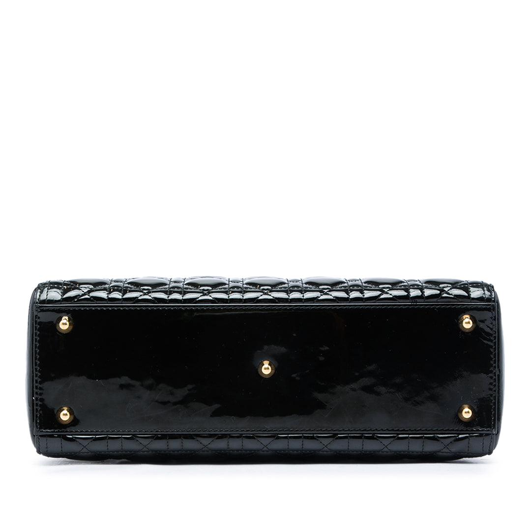 Dior Lady Dior Cannage Grand Noir – vue 3 – GABY PARIS