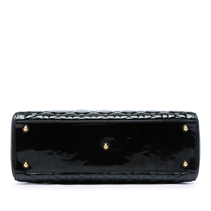 Dior Lady Dior Cannage Grand Noir – vue 3 – GABY PARIS