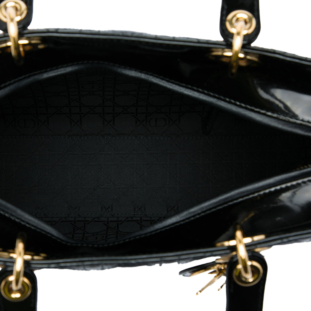 Dior Lady Dior Cannage Grand Noir – vue 4 – GABY PARIS
