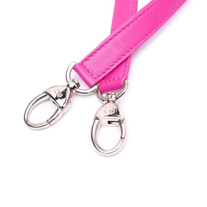 Medium Lambskin Cannage Lady Dior Pink - Gaby Paris