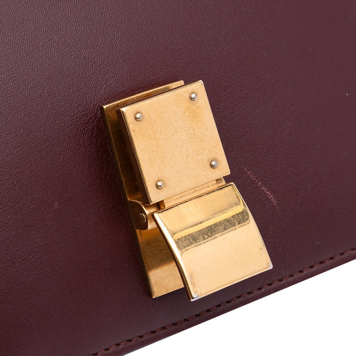 Celine Small Cuir de veau Classic Boîte Rouge