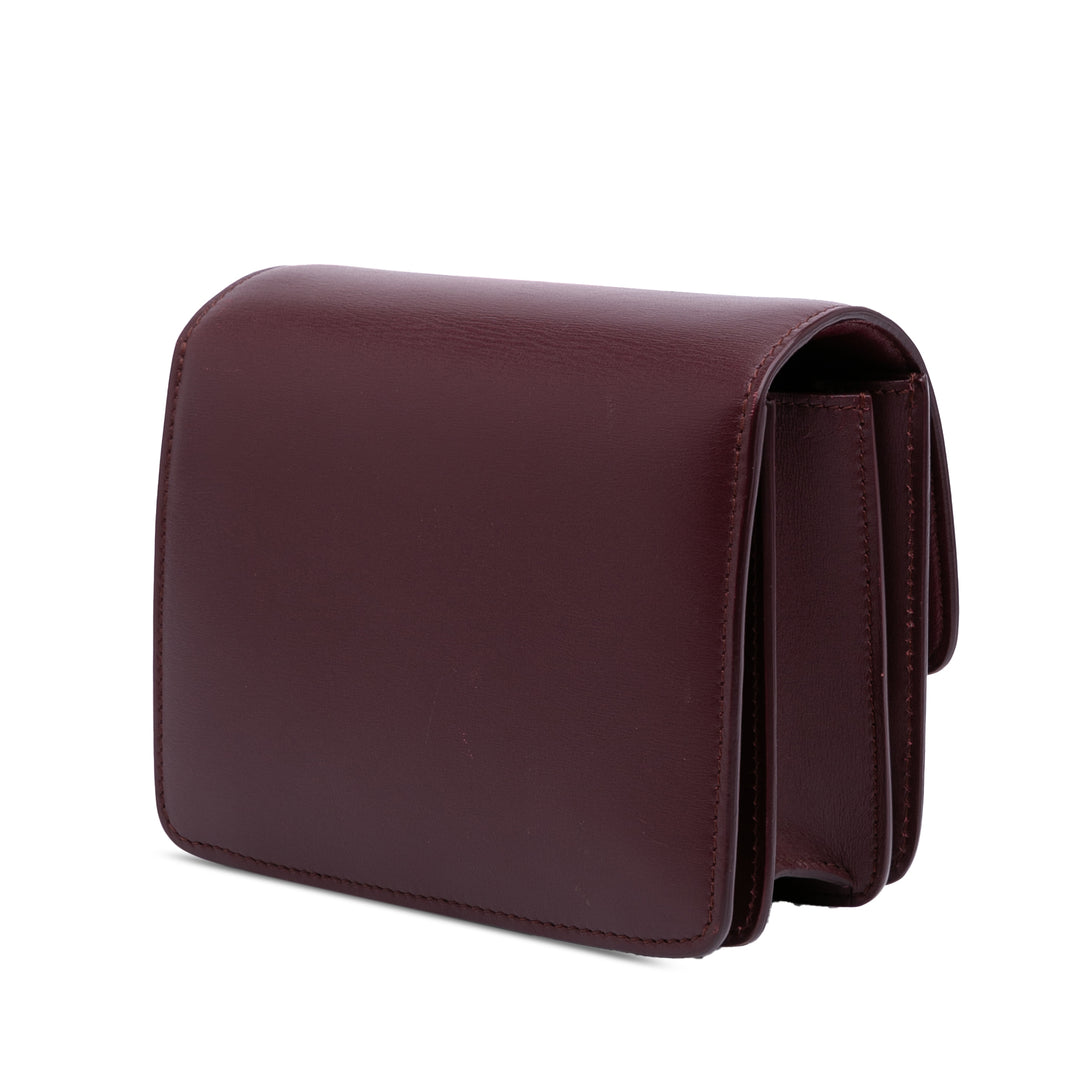 Celine Small Cuir de veau Classic Boîte Rouge