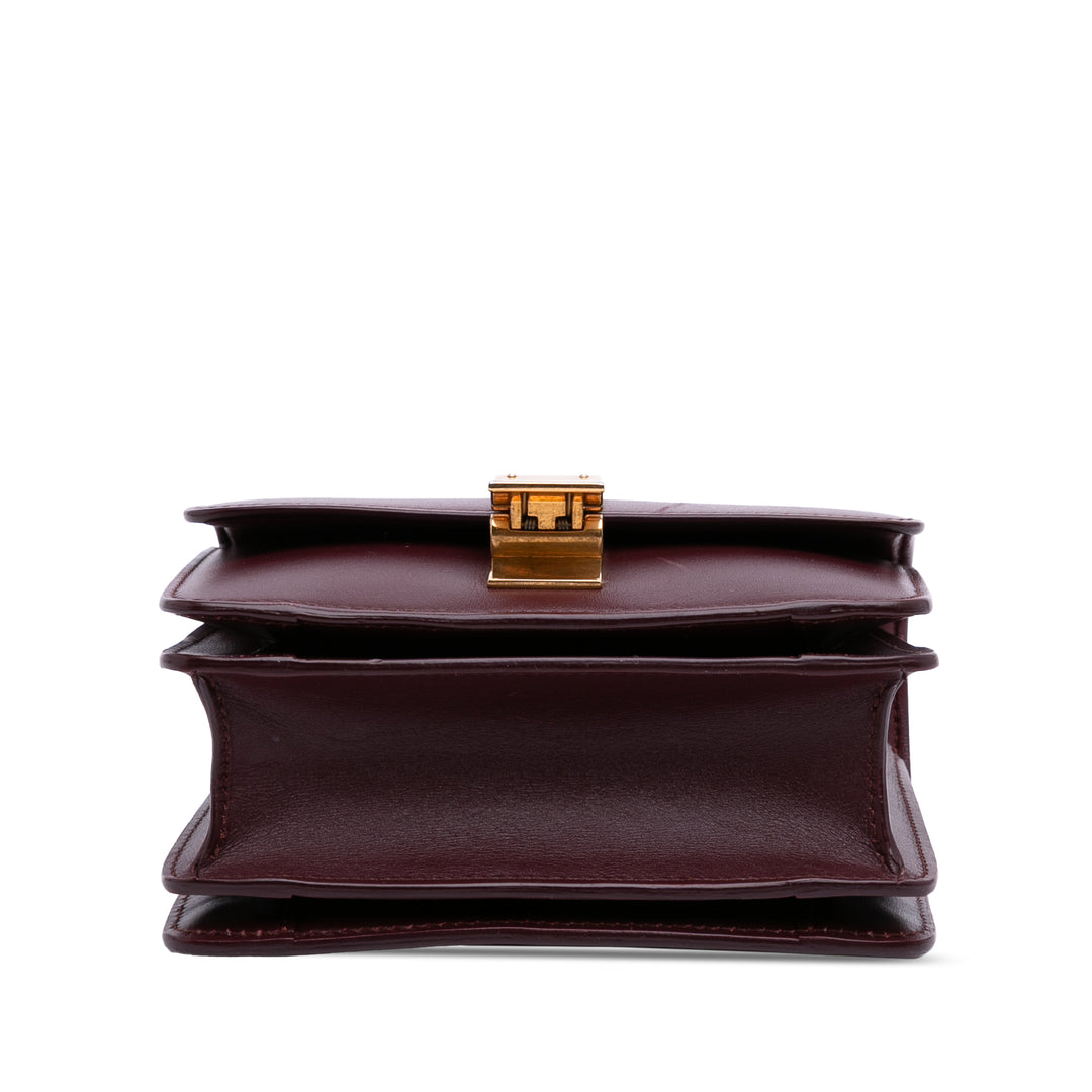 Celine Small Cuir de veau Classic Boîte Rouge