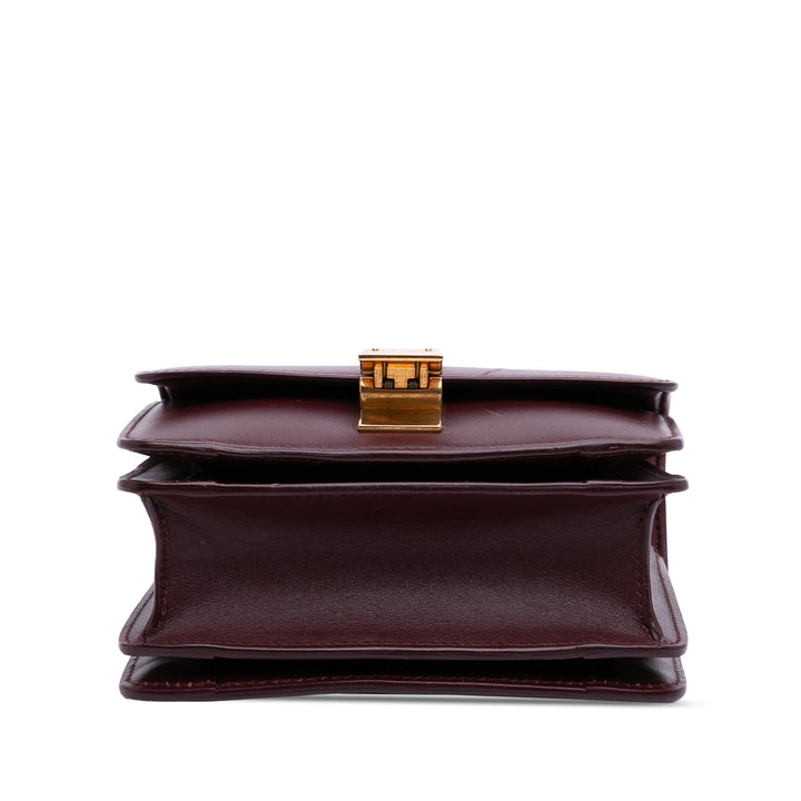 Celine Small Cuir de veau Classic Boîte Rouge