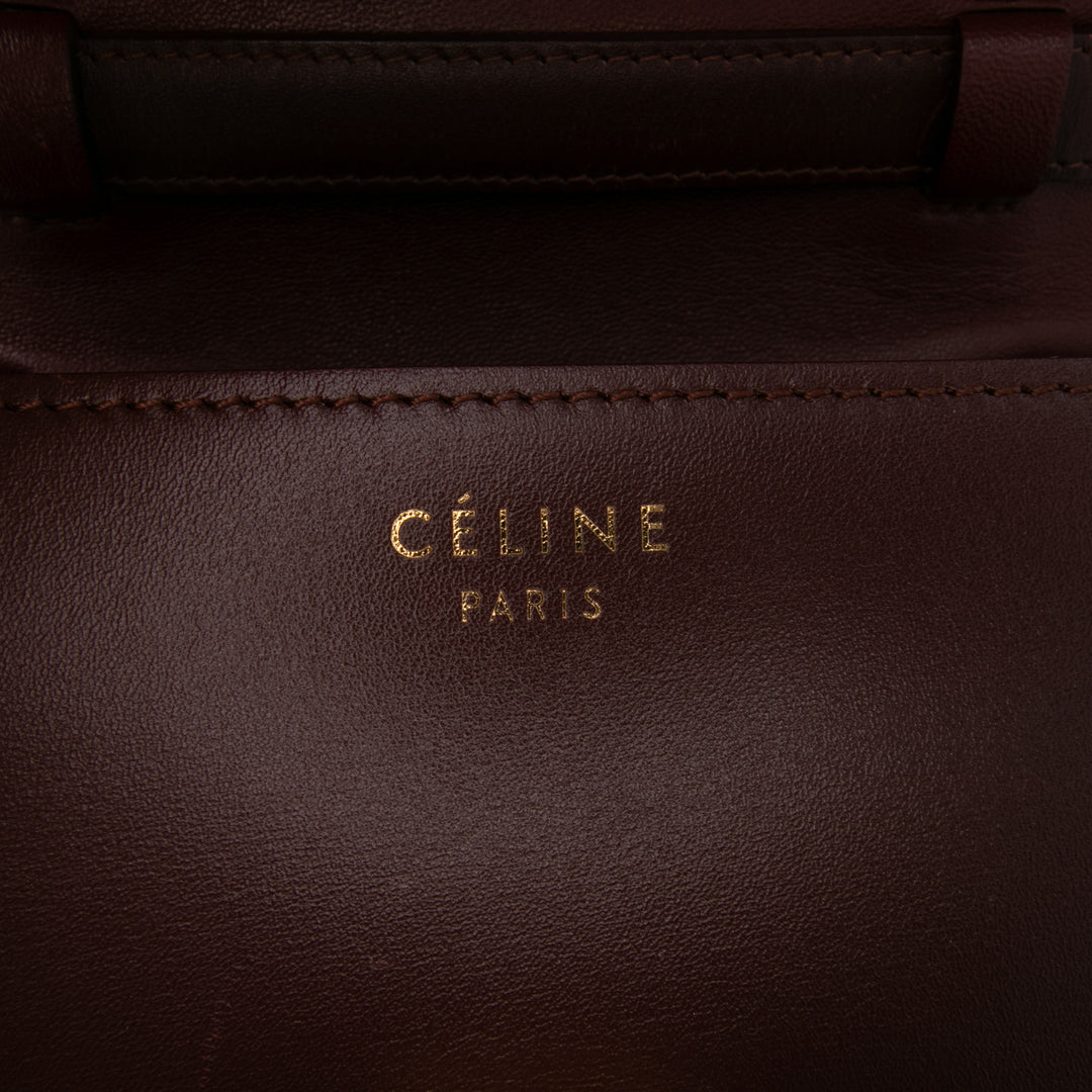 Celine Small Cuir de veau Classic Boîte Rouge