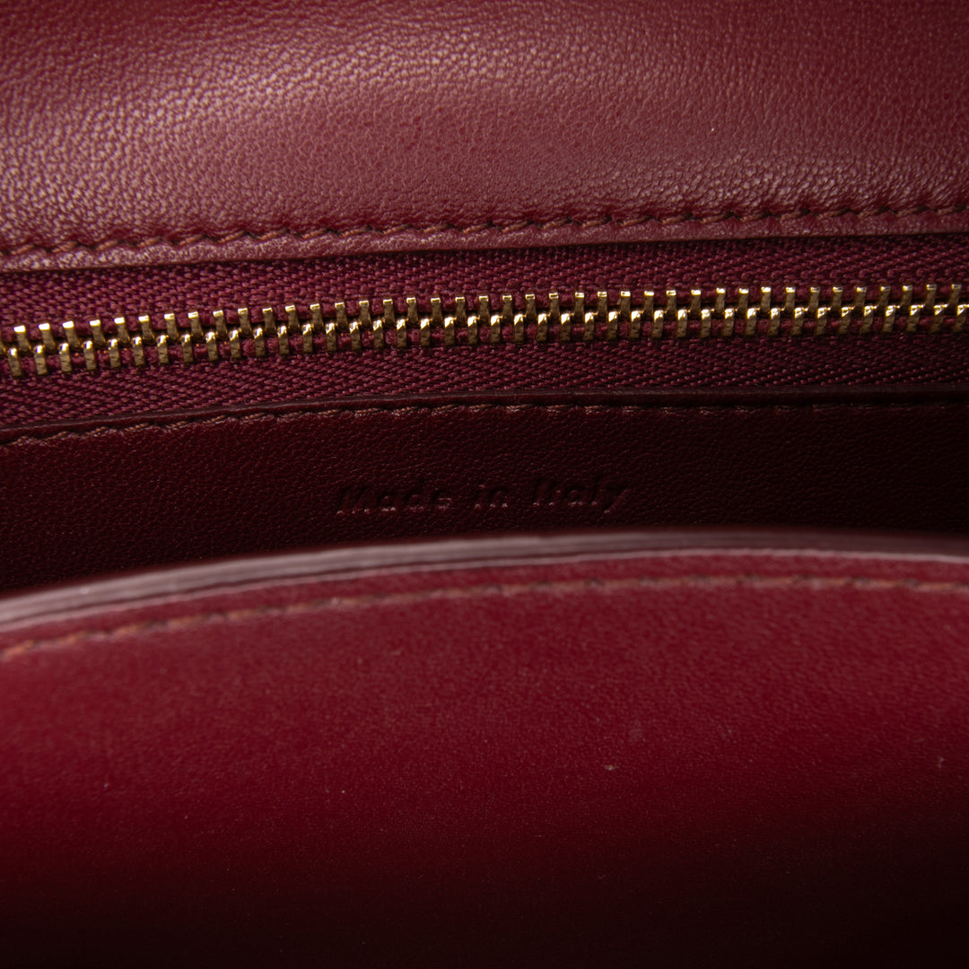 Celine Small Cuir de veau Classic Boîte Rouge
