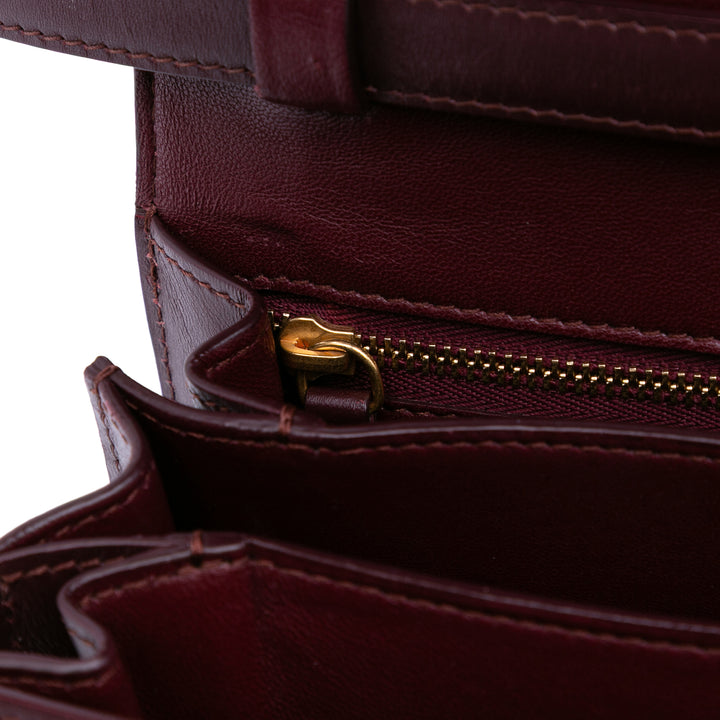 Celine Small Cuir de veau Classic Boîte Rouge