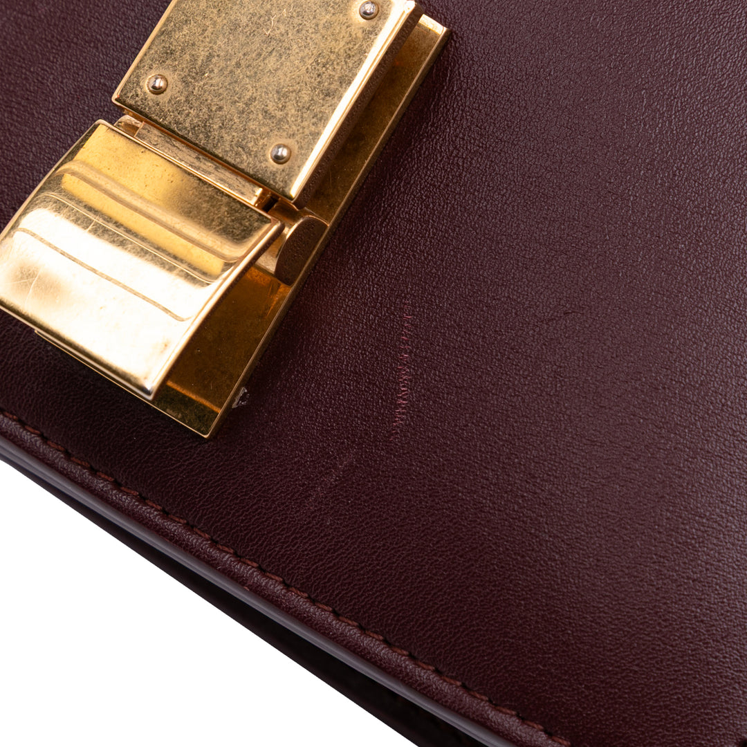 Celine Small Cuir de veau Classic Boîte Rouge