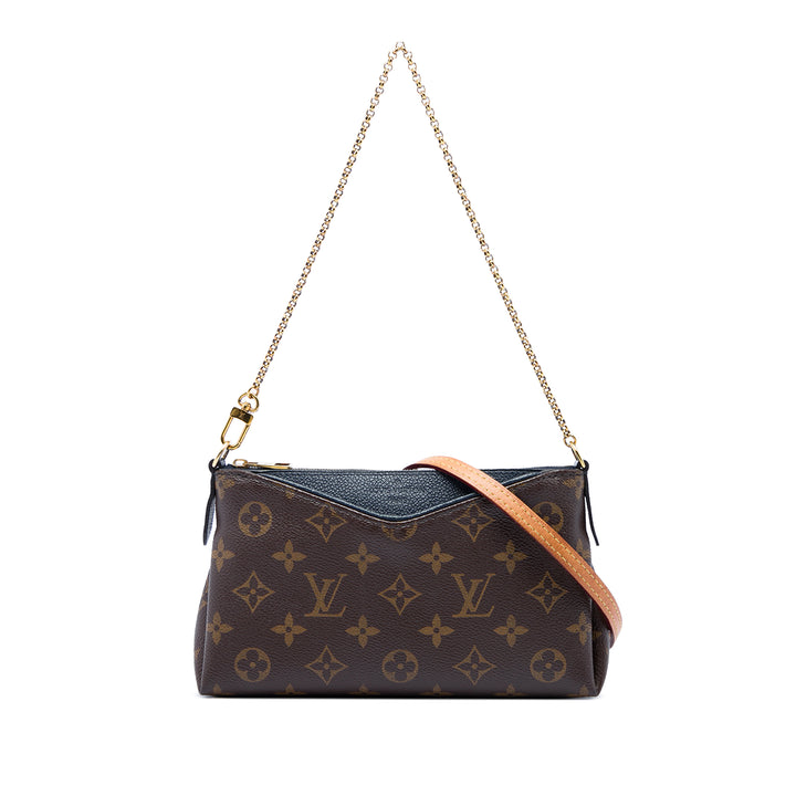 Louis Vuitton Pallas Pochette Monogram Bleu – vue principale – GABY PARIS