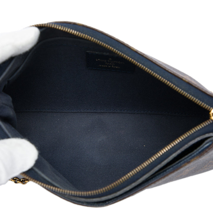 Louis Vuitton Pallas Pochette Monogram Bleu – vue 4 – GABY PARIS