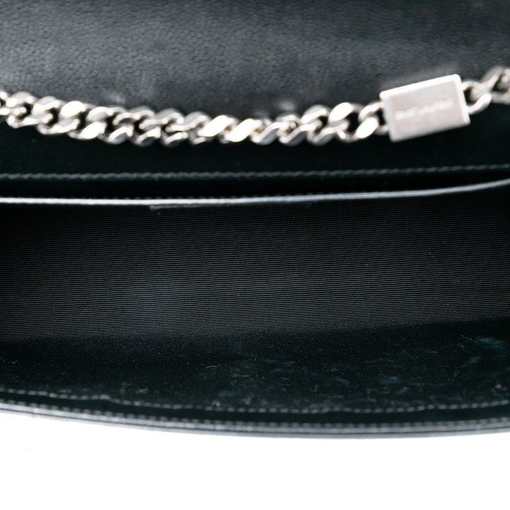 Saint Laurent Medium Grain De Poudre Cuir Monogram Kate Sac porté croisé