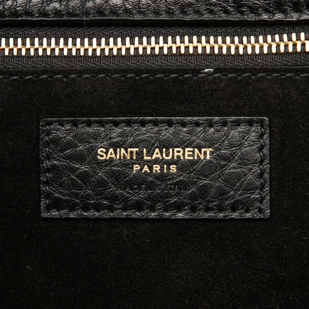 Saint Laurent Grained Deerskin Le 5 a 7 Bea Cabas