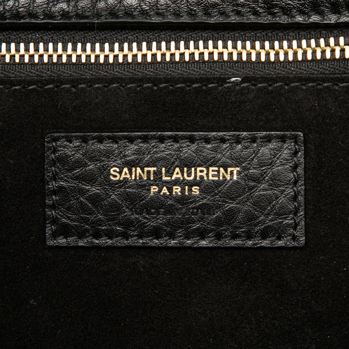 Saint Laurent Grained Deerskin Le 5 a 7 Bea Cabas