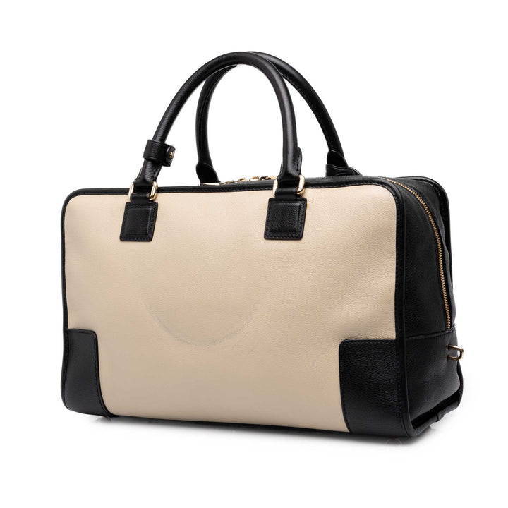 LOEWE Sac à main Bicolore Amazona 36 Noir – vue 2 – GABY PARIS