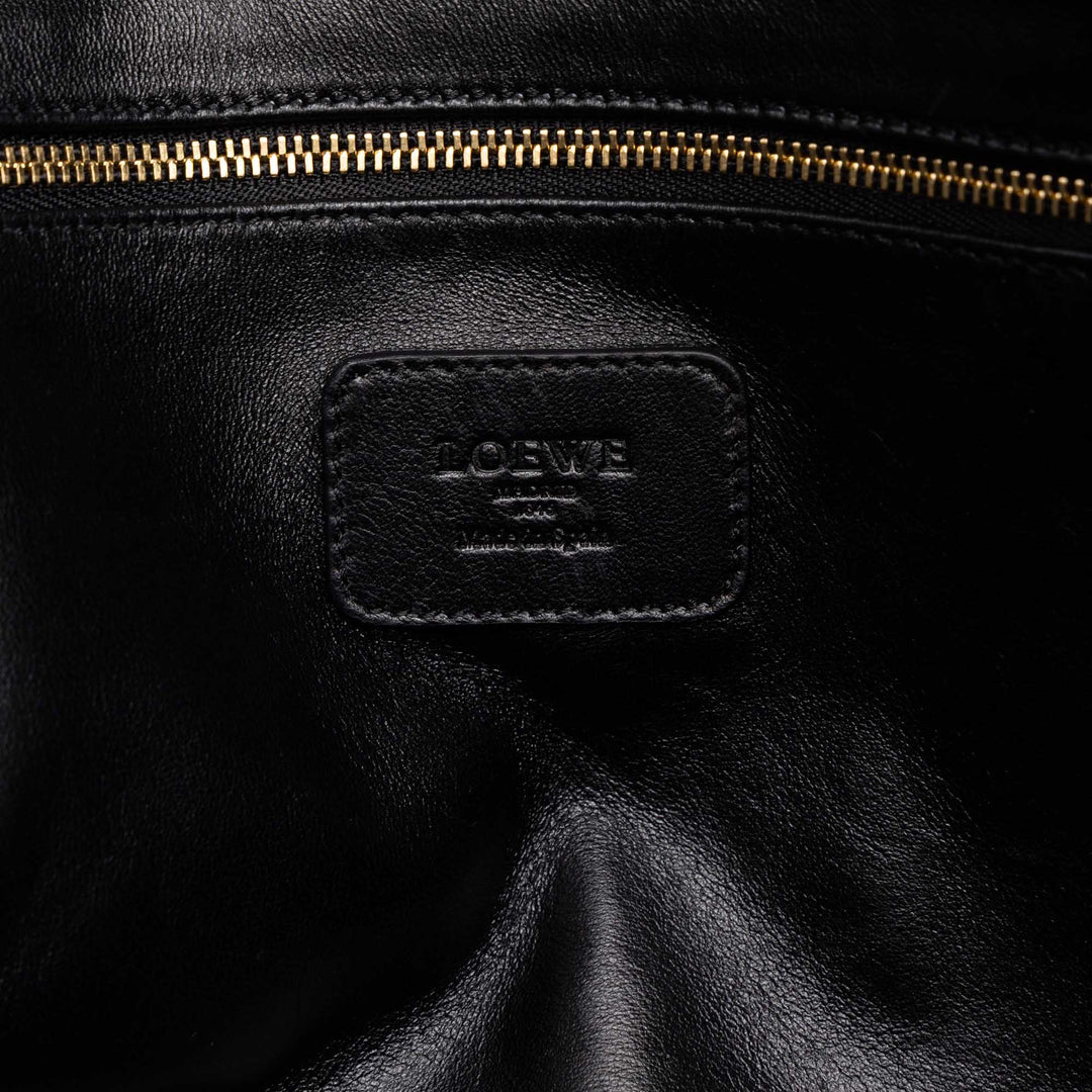 LOEWE Sac à main Bicolore Amazona 36 Noir – vue 5 – GABY PARIS