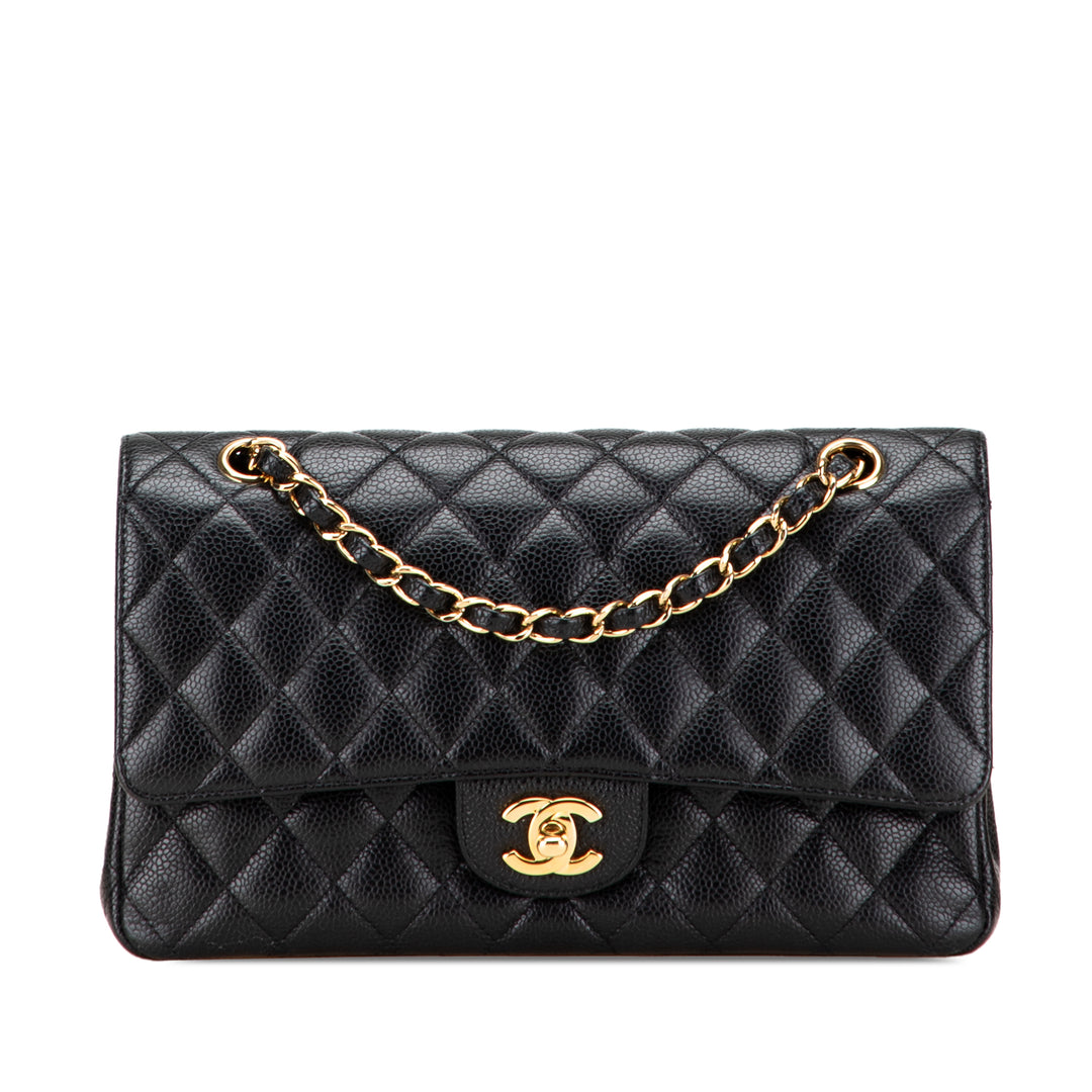 Chanel Medium Classic Caviar Double rabat Noir – GABY PARIS Authentique