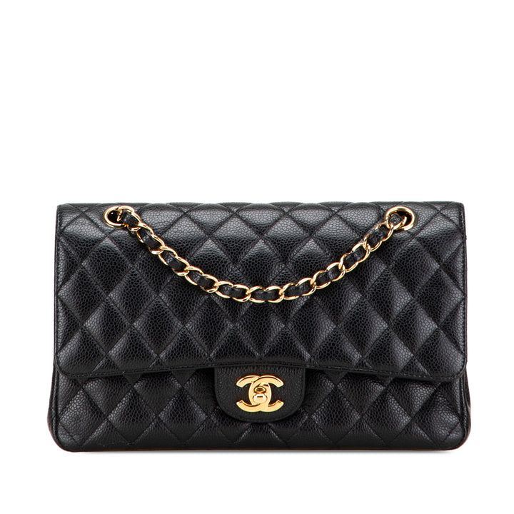 Chanel Medium Classic Caviar Double rabat Noir – GABY PARIS Authentique