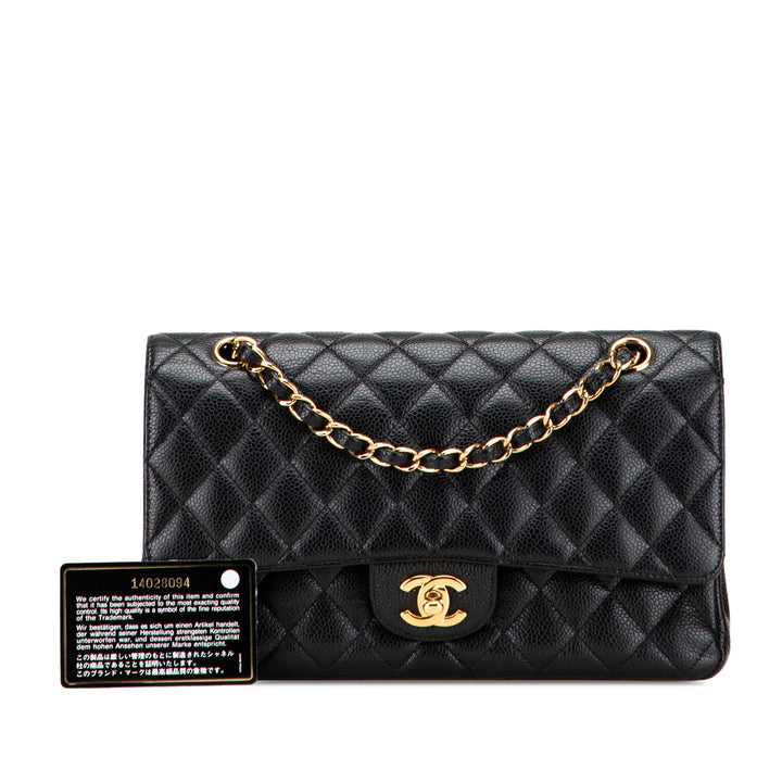 Chanel Medium Classic Caviar Double rabat Noir – GABY PARIS Authentique