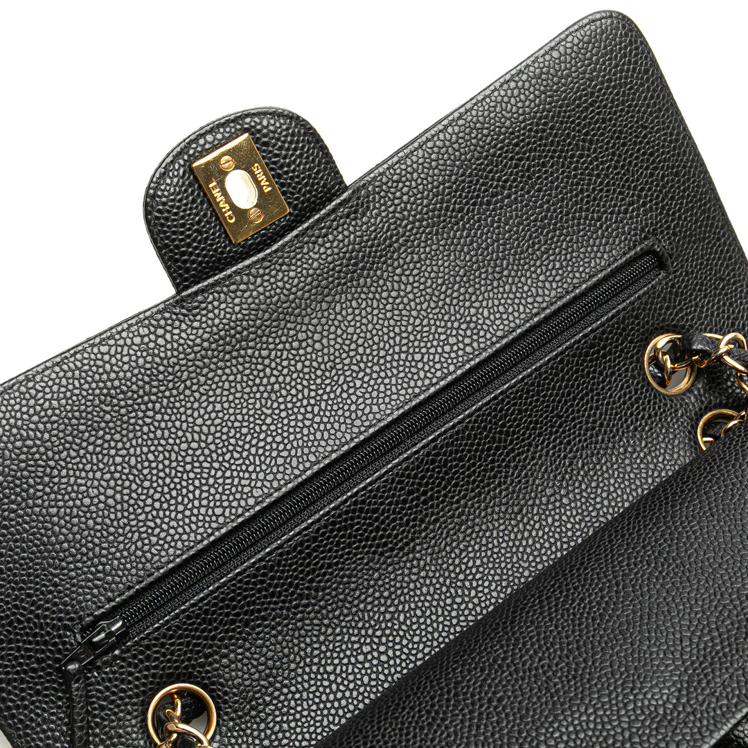 Chanel Medium Classic Caviar Double rabat Noir – GABY PARIS Authentique