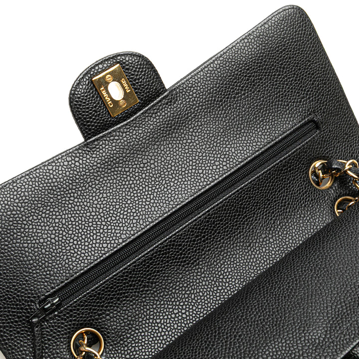 Chanel Medium Classic Caviar Double rabat Noir – GABY PARIS Authentique