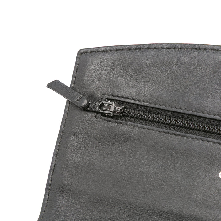 Chanel Quilted Cuir verni Brilliant Wallet On Chain Noir