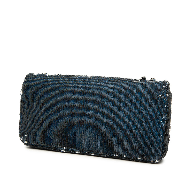 Chanel Coco Cuba Sequinss à rabat Pochette avec chaîne
