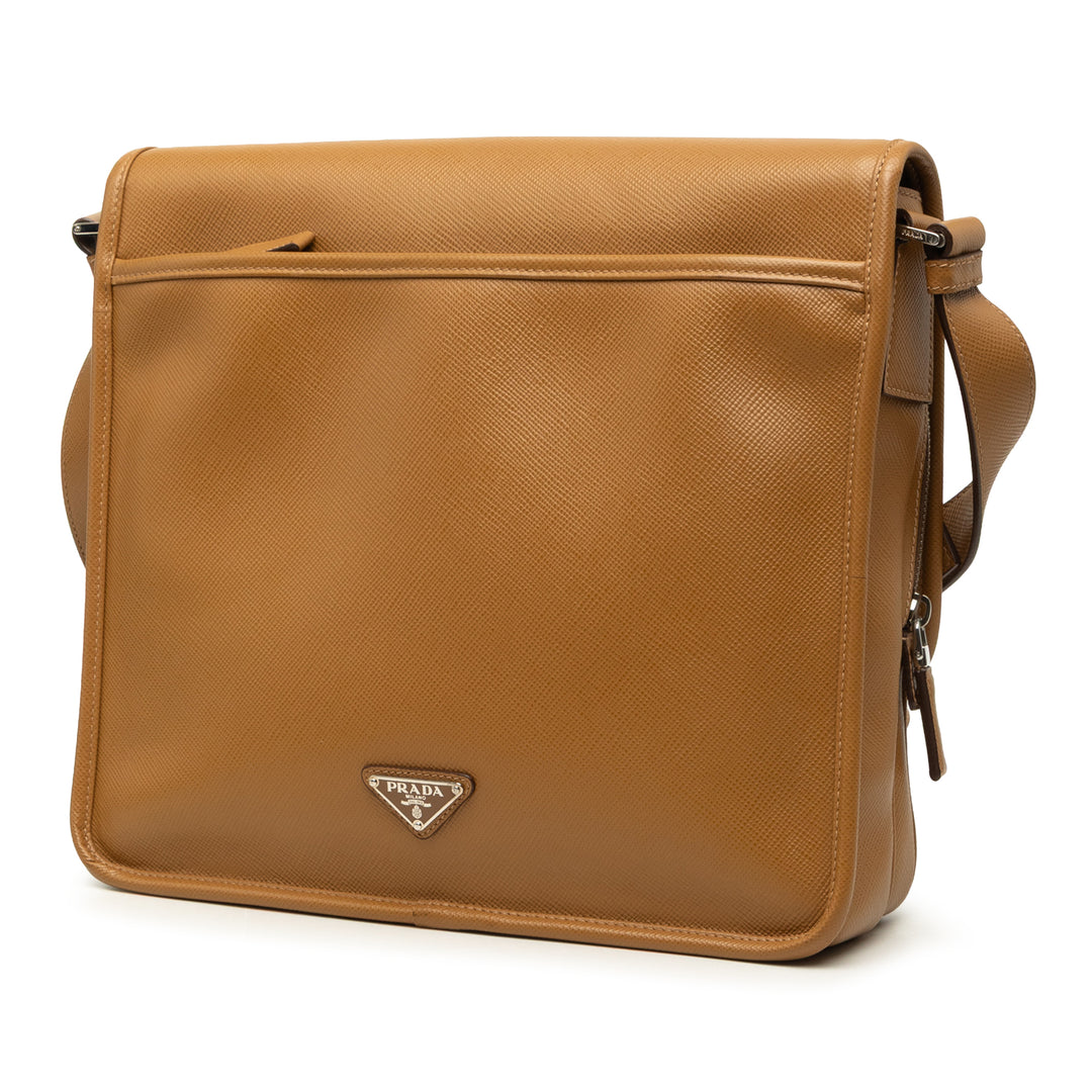Prada Buckle Sac Messenger Cuir Saffiano
