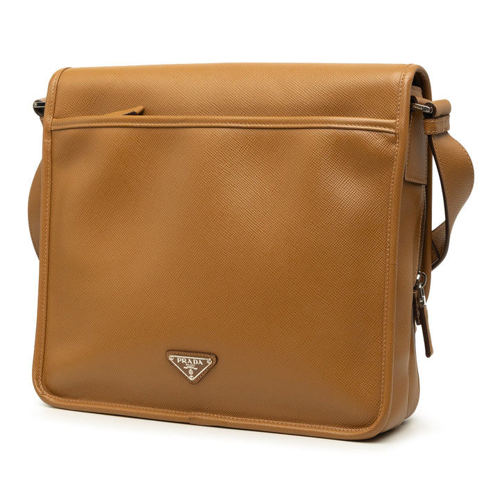 Prada Buckle Sac Messenger Cuir Saffiano