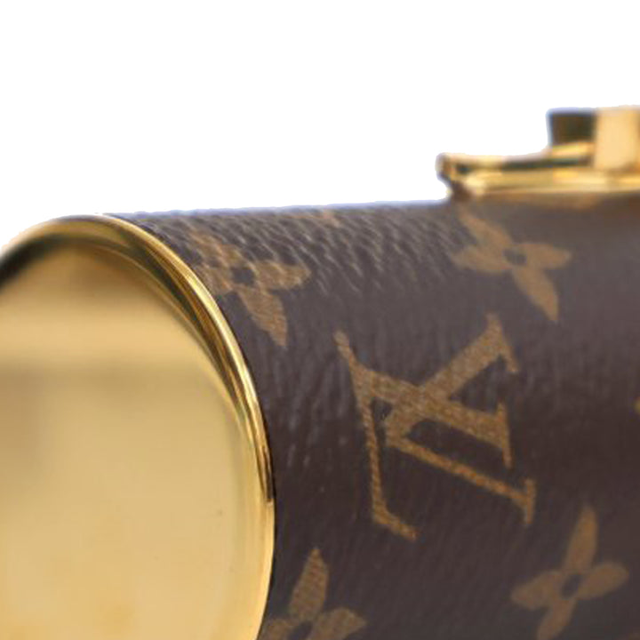 Monogram Lipstick Case Brown - Gaby Paris