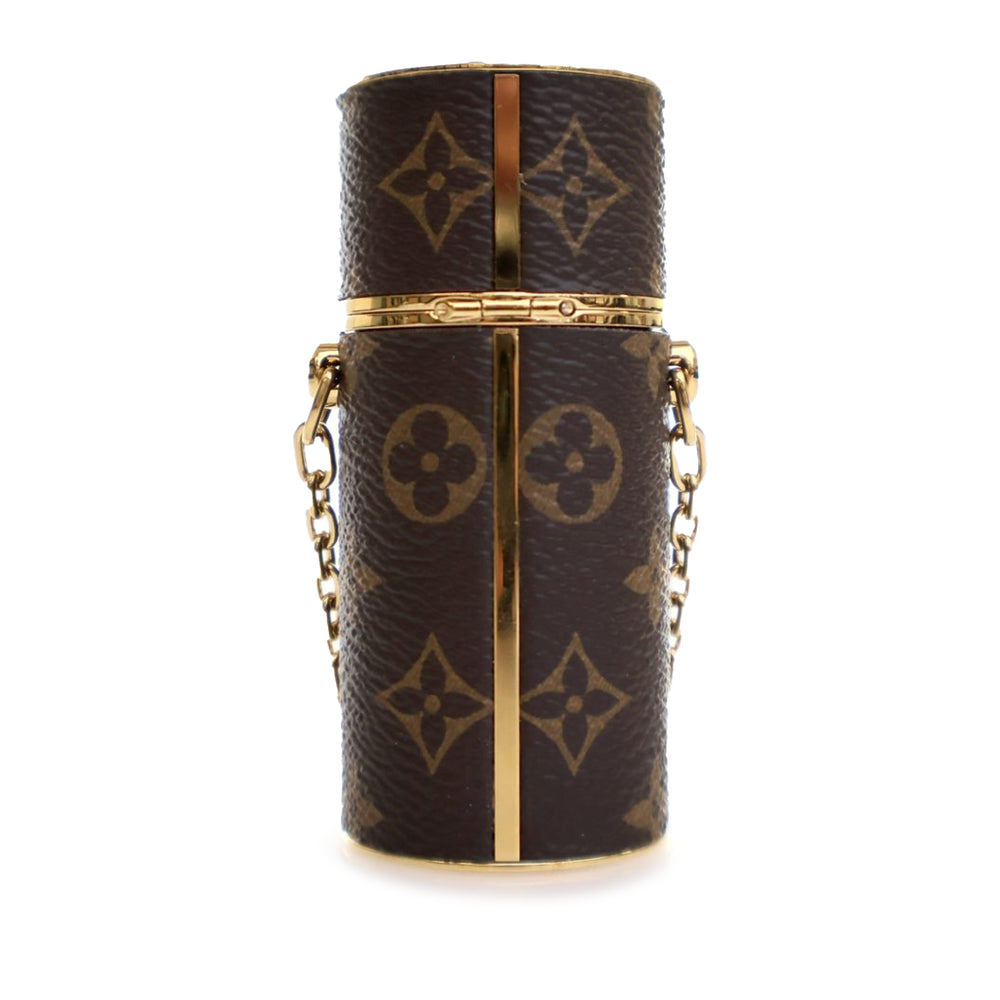 Monogram Lipstick Case Brown - Gaby Paris