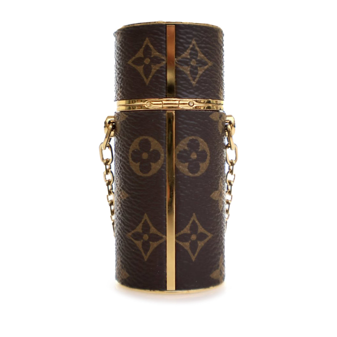 Monogram Lipstick Case Brown - Gaby Paris