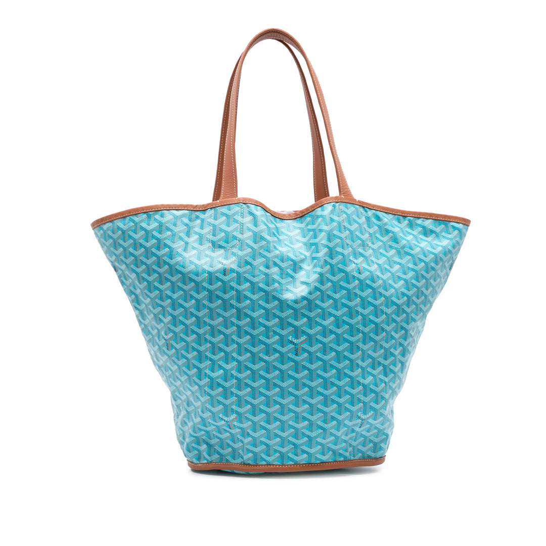 Goyardine Reversible Belharra Tote Blue - Gaby Paris