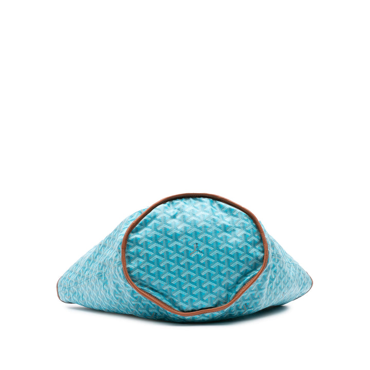 Goyardine Reversible Belharra Tote Blue - Gaby Paris