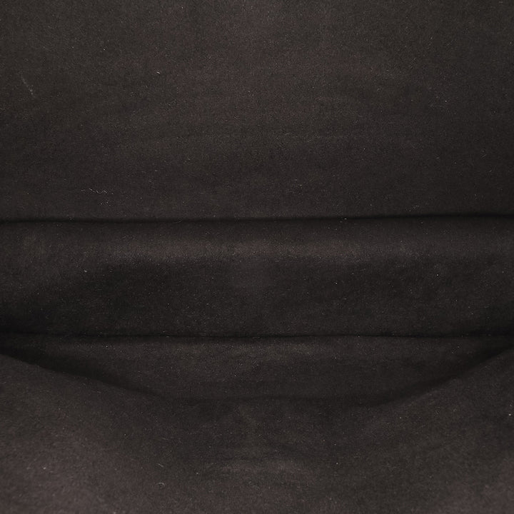 Medium Scalloped Leather Kan I Satchel Black - Gaby Paris
