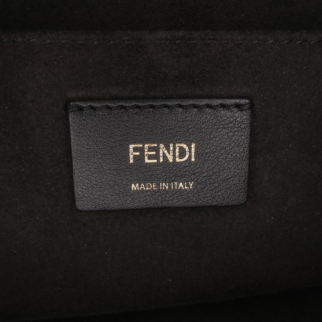 Medium Scalloped Leather Kan I Satchel Black - Gaby Paris