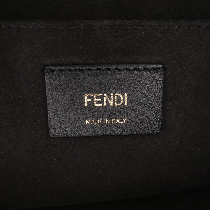 Medium Scalloped Leather Kan I Satchel Black - Gaby Paris