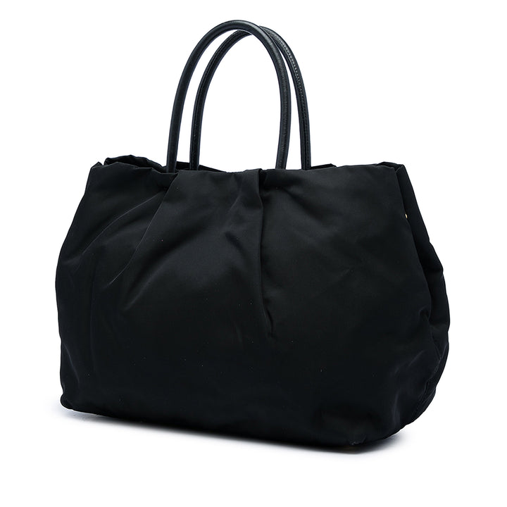 Prada Fiocco Bow Cabas Nylon Tessuto