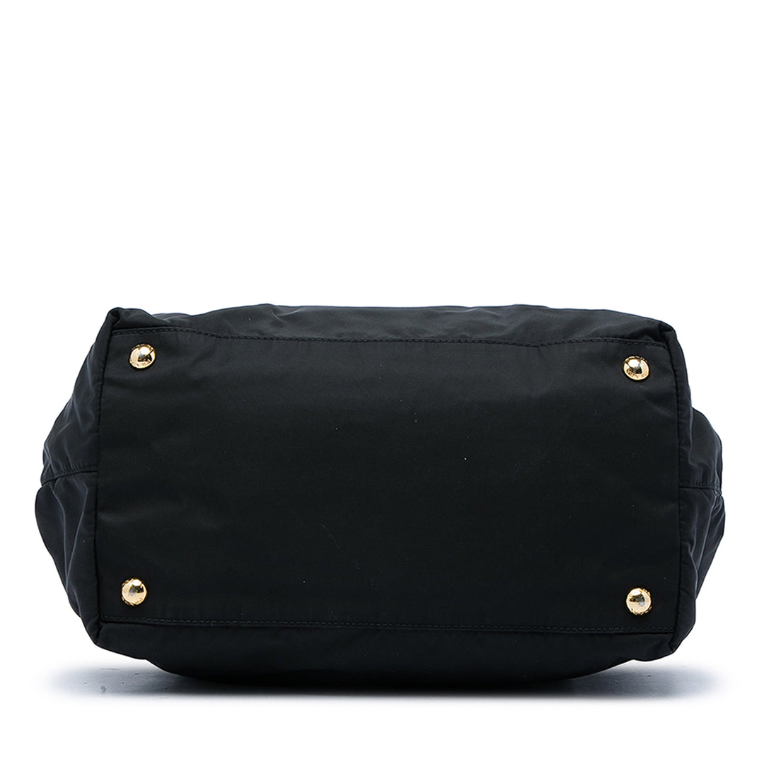 Prada Fiocco Bow Cabas Nylon Tessuto