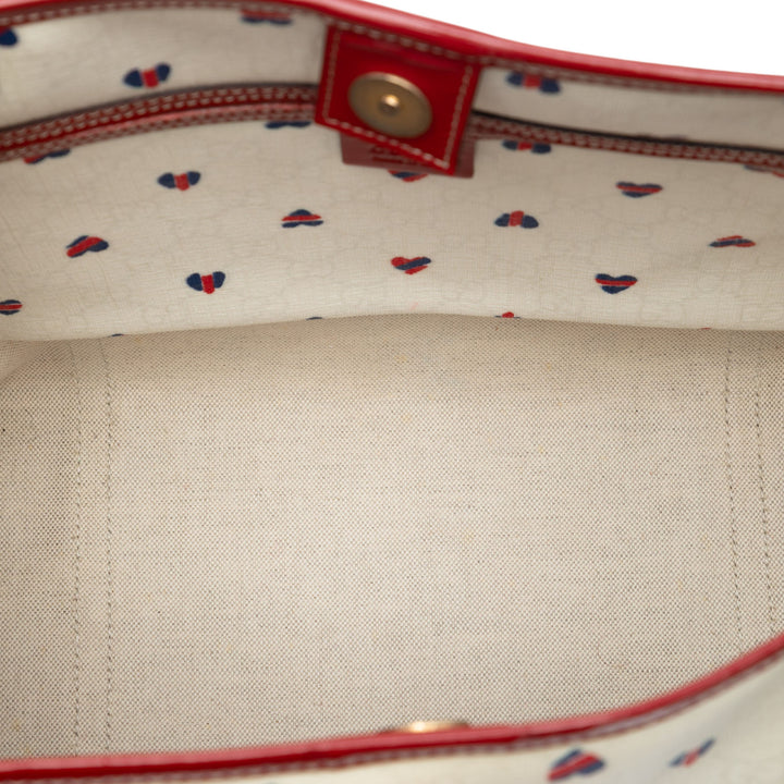 Gucci Medium GG Supreme Hearts Joy Cabas