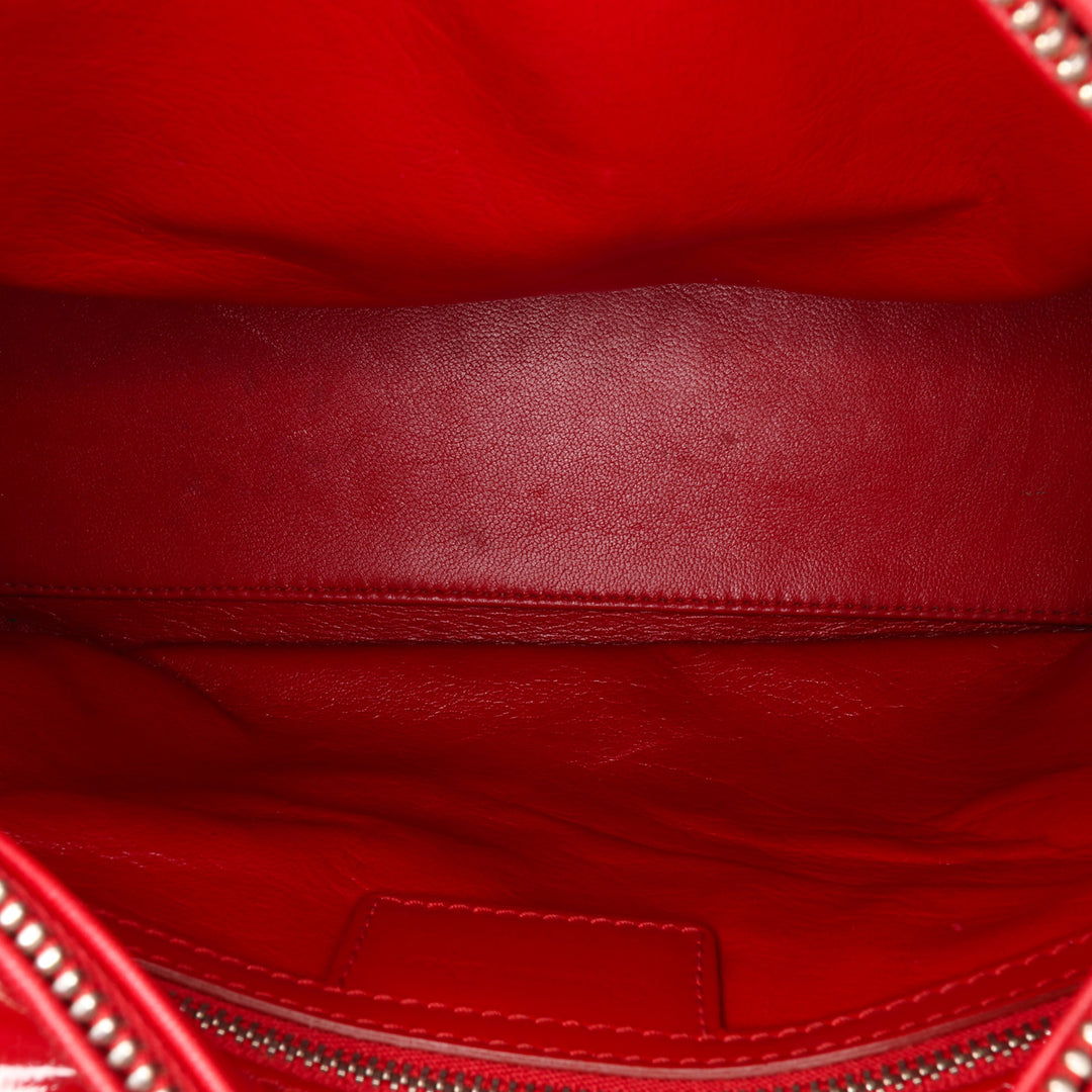 Medium Tweed Fringe Rhinestone Lady Dior Red - Gaby Paris