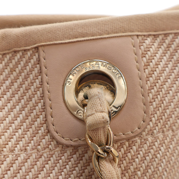 Chanel Small Mixed Fibers Deauville Cabas