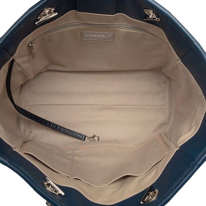 Chanel Glacé Deauville Cabas Petit Cuir de veau
