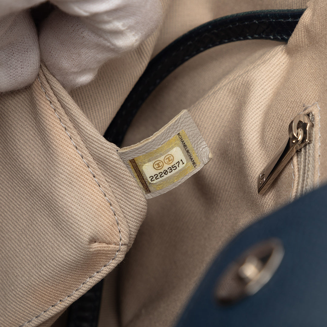 Chanel Glacé Deauville Cabas Petit Cuir de veau
