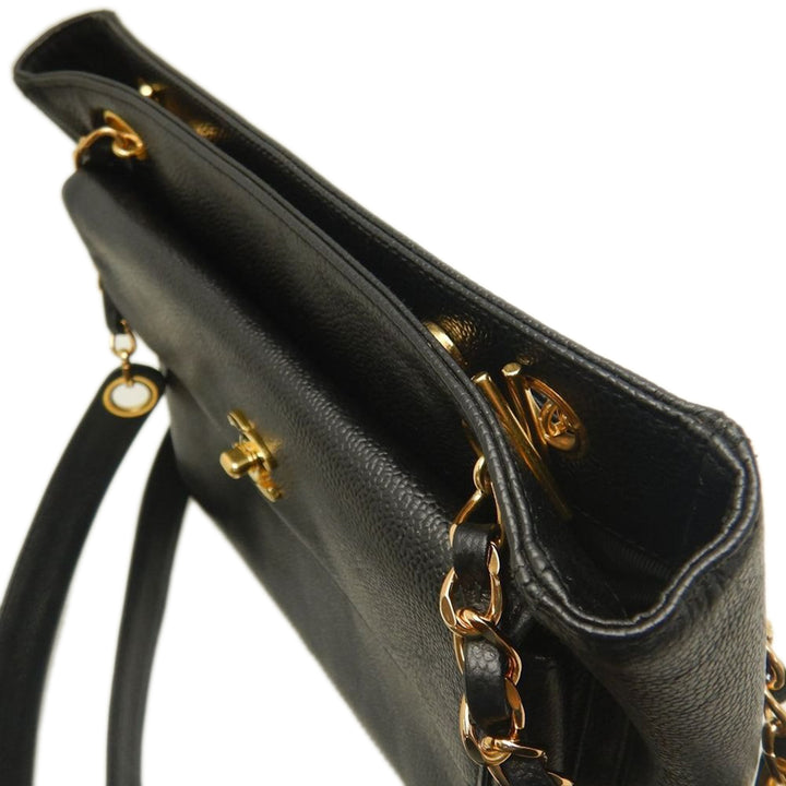Chanel CC Caviar Front Pocket Cabas chaîne