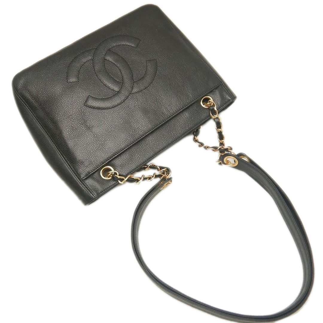 Chanel CC Caviar Front Pocket Cabas chaîne